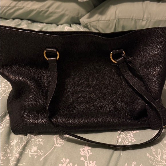 Prada Black Tote with Gold Details - Picture 13 of 13